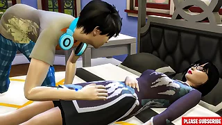 step Fucks Korean After Taking A Nap &vert; Korean Motion picture Sex Scene &vert; Korean And Fucking